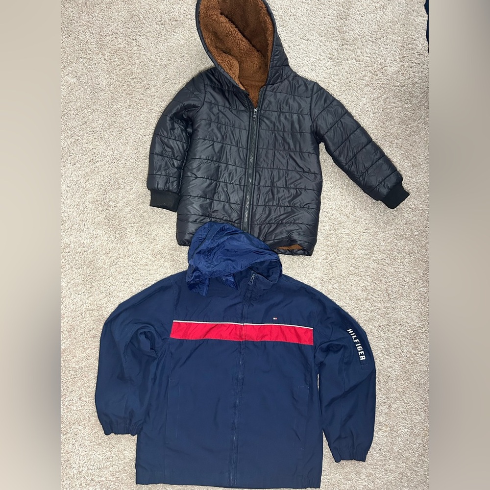 Tommy Hilfiger Kids Jacket Set - Black and Navy with Red